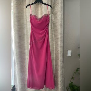 Precious Formals Women Pink Prom Evening Dress